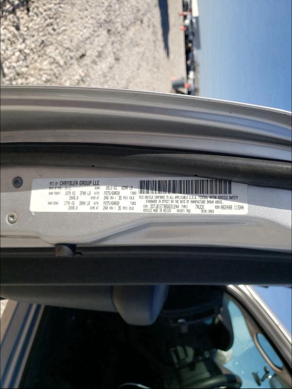 2011 DODGE RAM 1500 3D7JB1ET9BG631244