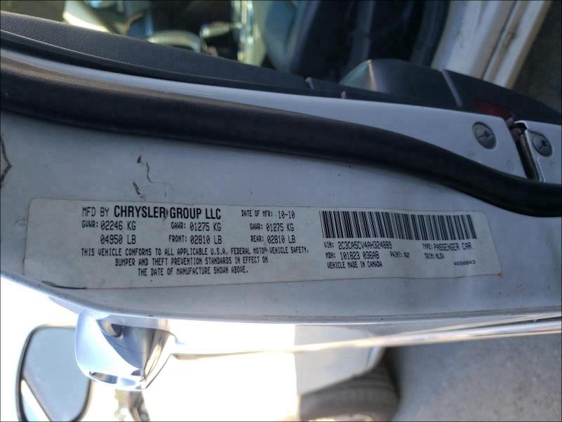 2010 CHRYSLER 300 TOURIN 2C3CA5CV4AH324889