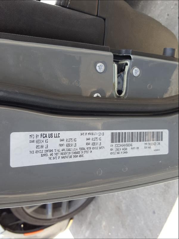 2019 DODGE CHARGER GT 2C3CDXHG4KH568346