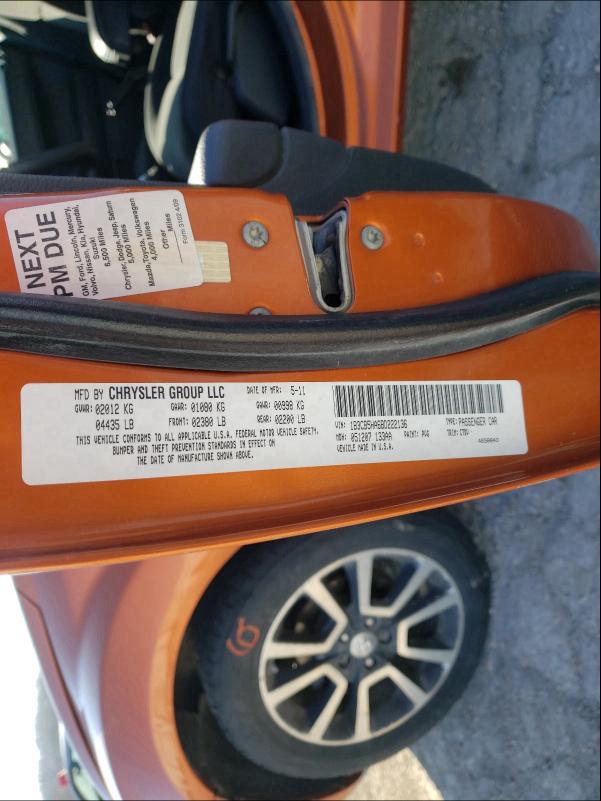 2011 DODGE CALIBER HE 1B3CB5HA6BD222136