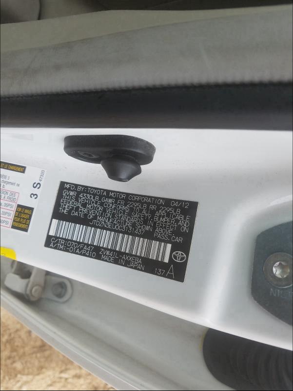 2012 TOYOTA PRIUS V JTDZN3EU0C3131437
