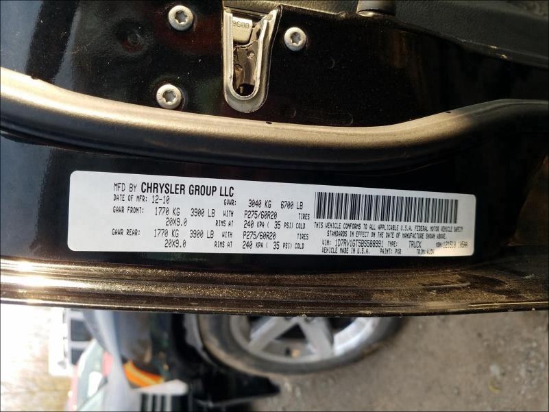 2011 DODGE RAM 1500 1D7RV1GT5BS588991