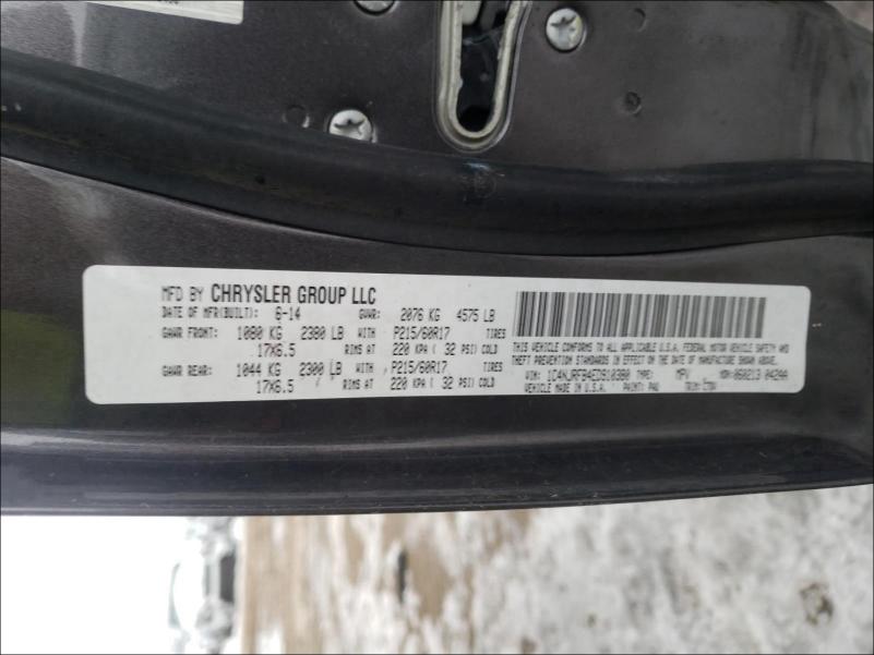 2014 JEEP PATRIOT LA 1C4NJRFB4ED910380