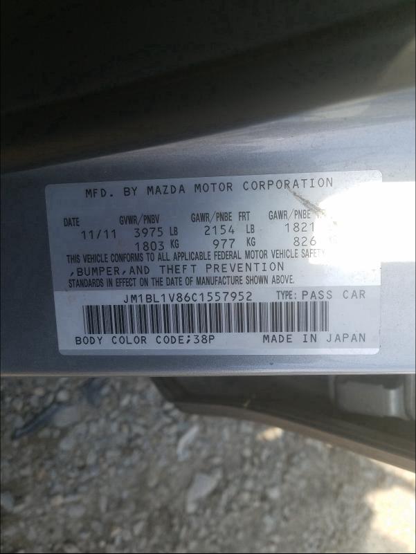 2012 MAZDA 3 I - JM1BL1V86C1557952