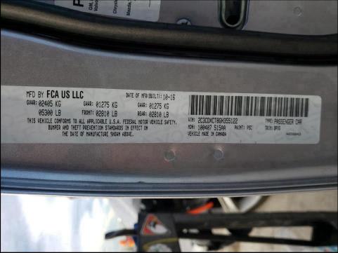 2016 DODGE CHARGER RT 2C3CDXCT8GH355122