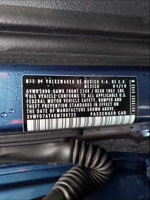 2019 VOLKSWAGEN BEETLE S - 3VWFD7AT4KM709723