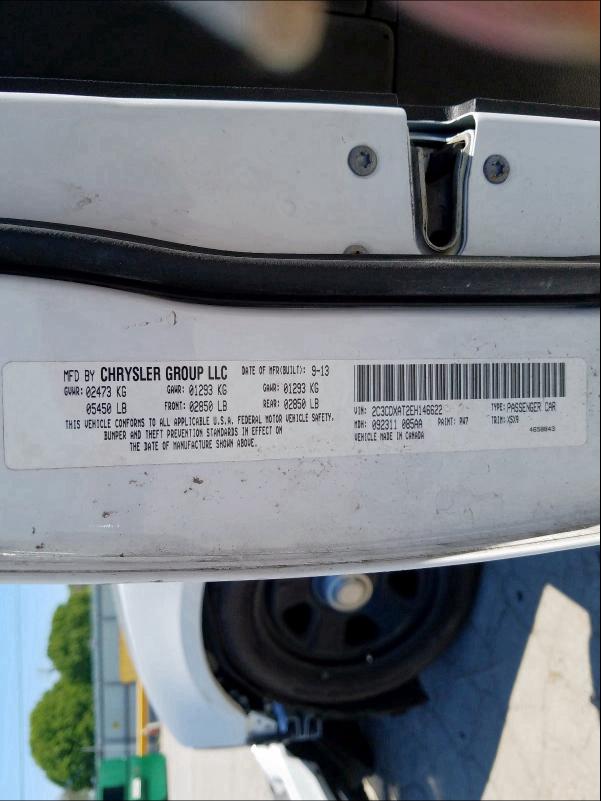 2014 DODGE CHARGER PO 2C3CDXAT2EH146622