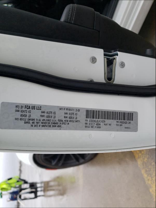 2020 DODGE CHARGER SC 2C3CDXGJ2LH114370