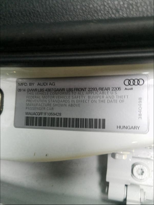 2015 AUDI A3 PREMIUM WAUACGFF1F1059428