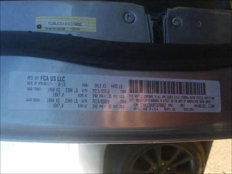 2015 JEEP COMPASS SP 1C4NJCBA9FD379852