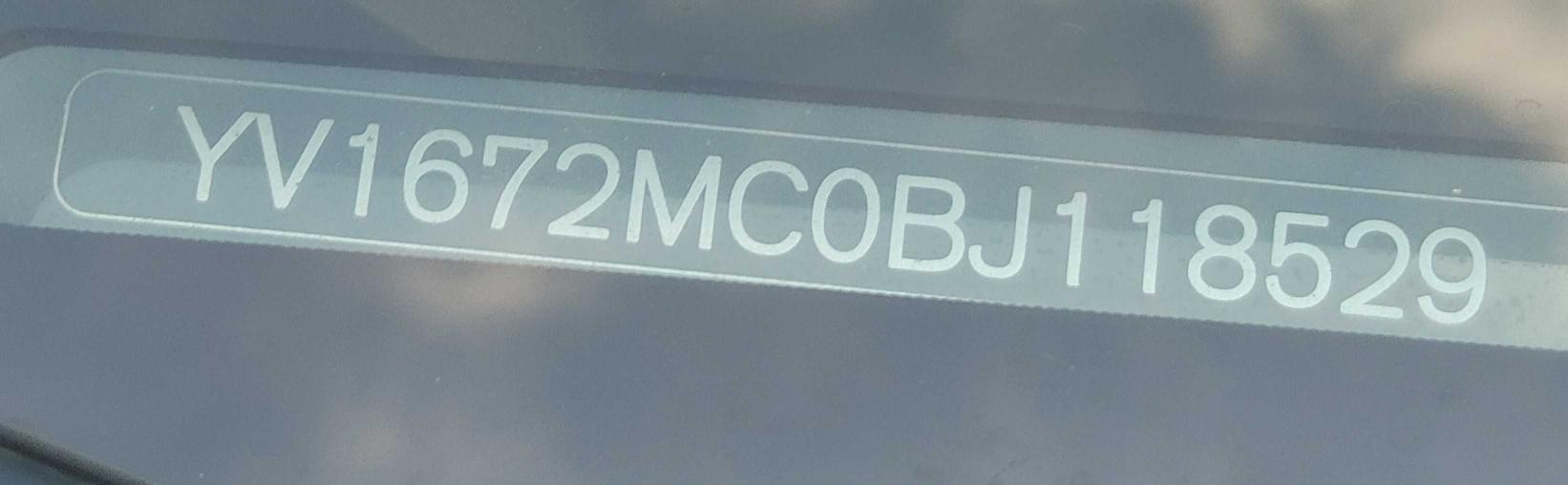 2011 VOLVO C70 T5 YV1672MC0BJ118529