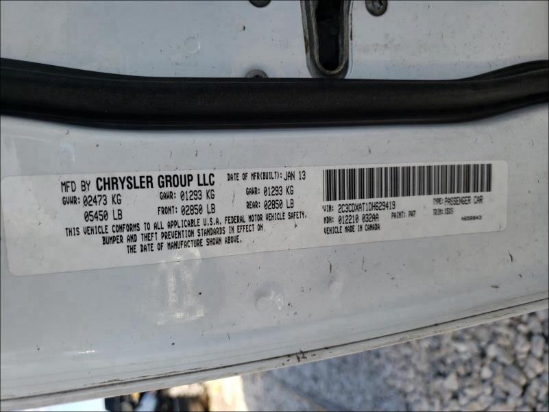 2013 DODGE CHARGER PO 2C3CDXAT1DH629419