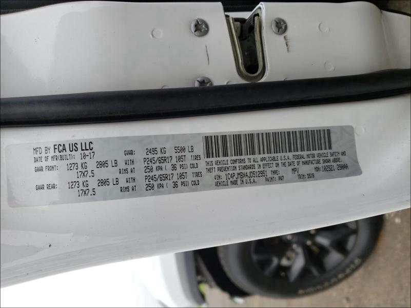 2018 JEEP CHEROKEE T 1C4PJMBX4JD512951
