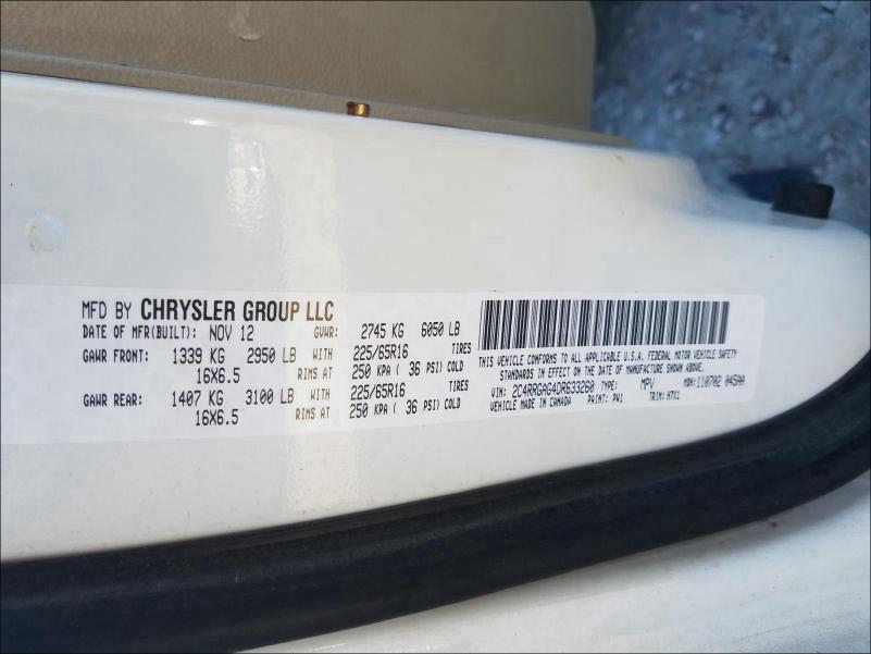 2013 RAM TRADESMAN 2C4RRGAG4DR633260