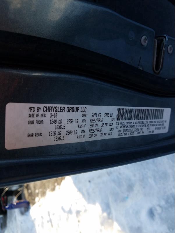 2010 DODGE JOURNEY 3D4PG4FB1AT177884