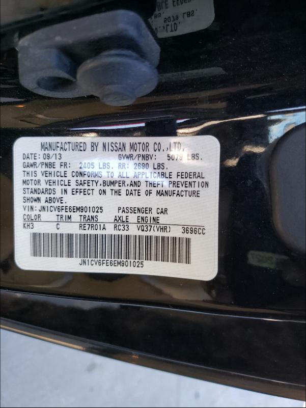 2014 INFINITI Q60 BASE JN1CV6FE6EM901025