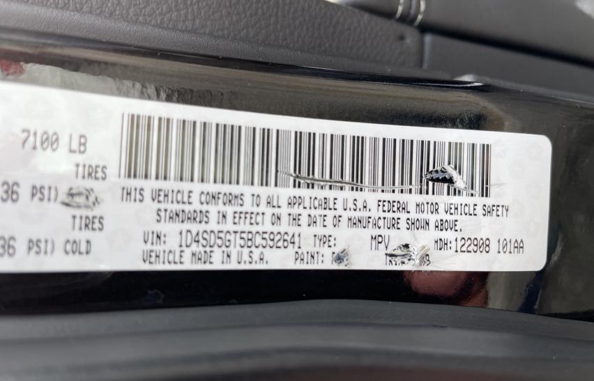 2011 DODGE DURANGO CI 1D4SD5GT5BC592641