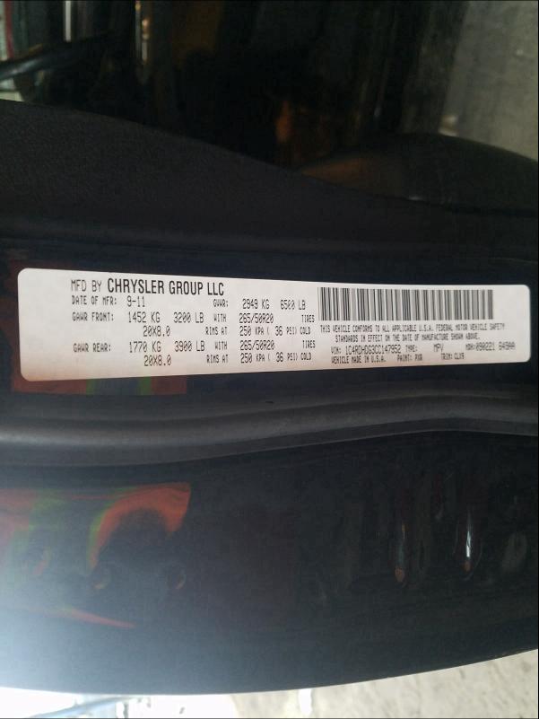 2013 DODGE DURANGO SX 1C4RDHAG1DC686320