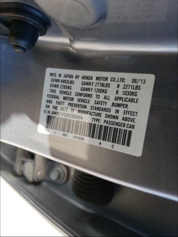 2014 ACURA RLX TECH JH4KC1F56EC005054