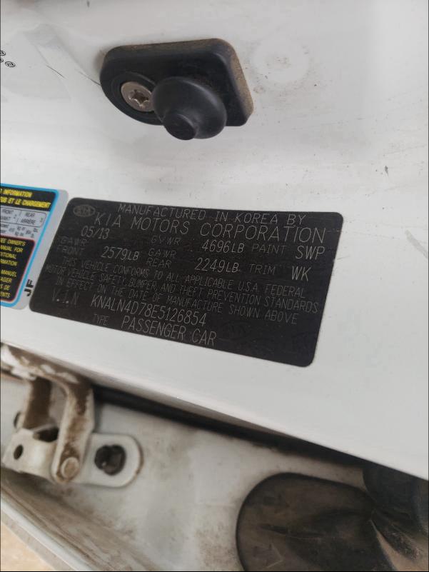 2014 KIA CADENZA PR KNALN4D78E5126854