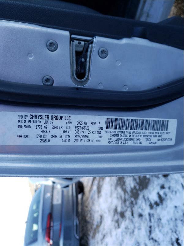 2012 DODGE RAM 1500 L 1C6RD7NT2CS306205