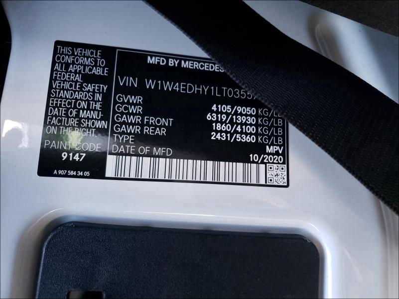 2020 MERCEDES-BENZ SPRINTER 2 - W1W4EDHY1LT035576
