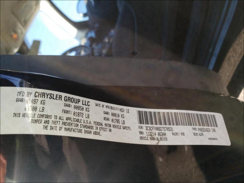 2013 FIAT 500 POP 3C3CFFAR6DT570531