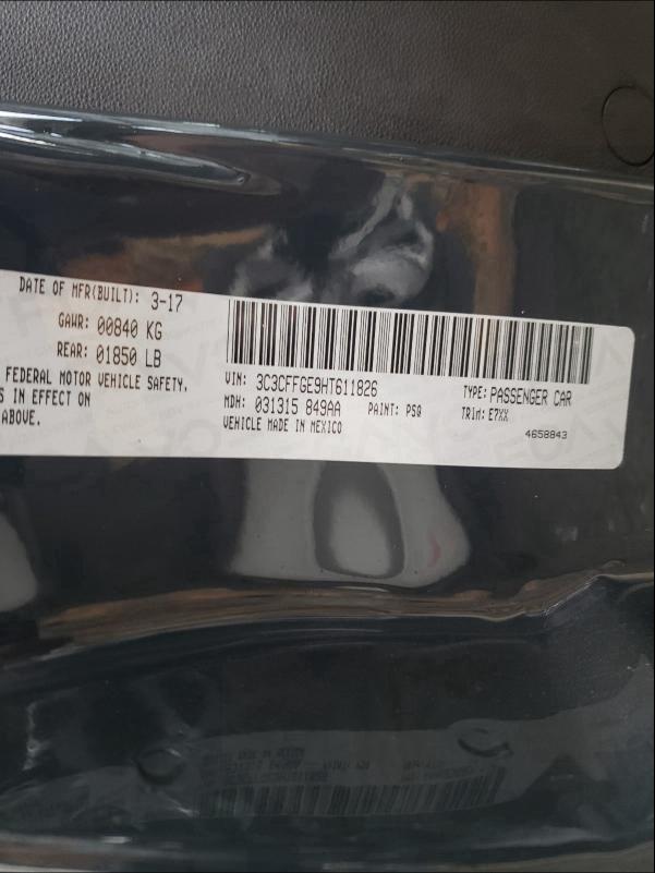 2017 FIAT 500 ELECTR 3C3CFFGE9HT611826