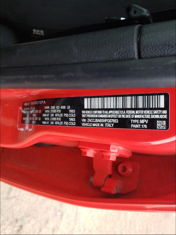2017 JEEP RENEGADE S ZACCJBAB5HPG07653