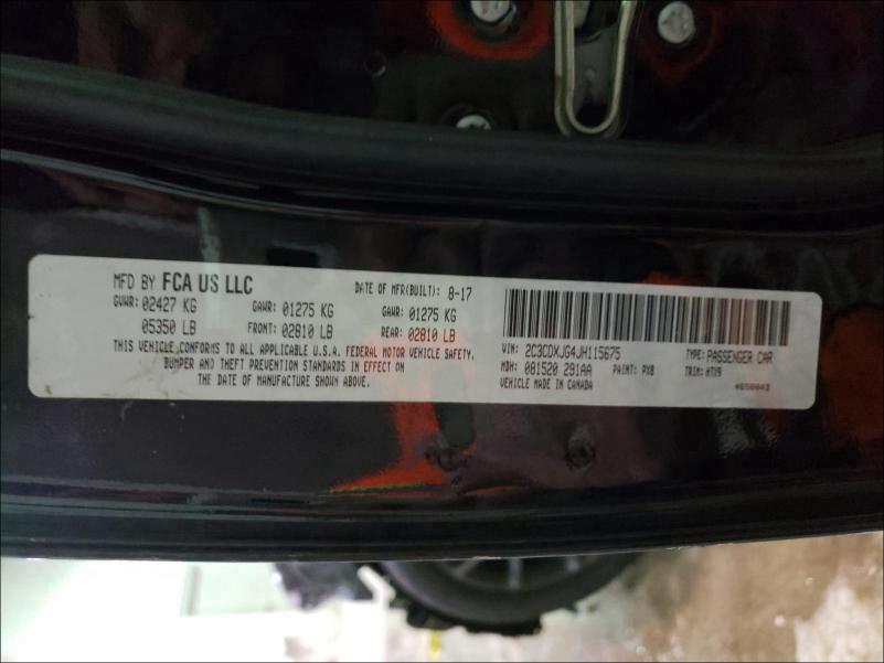 2018 DODGE CHARGER GT 2C3CDXJG4JH115675