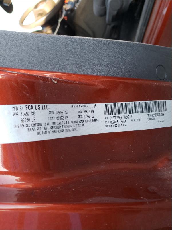 2015 FIAT 500 POP 3C3CFFAR4FT624217