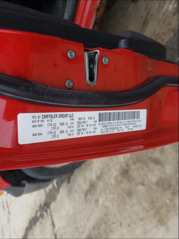 2010 DODGE RAM 1500 1D7RV1GP5AS207030
