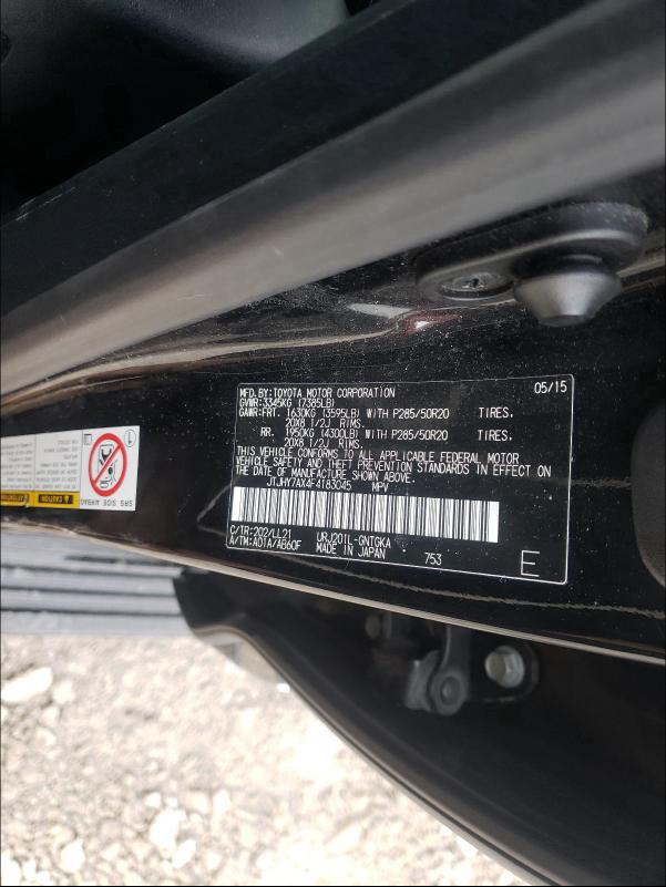 2015 LEXUS LX 570 JTJHY7AX4F4183045