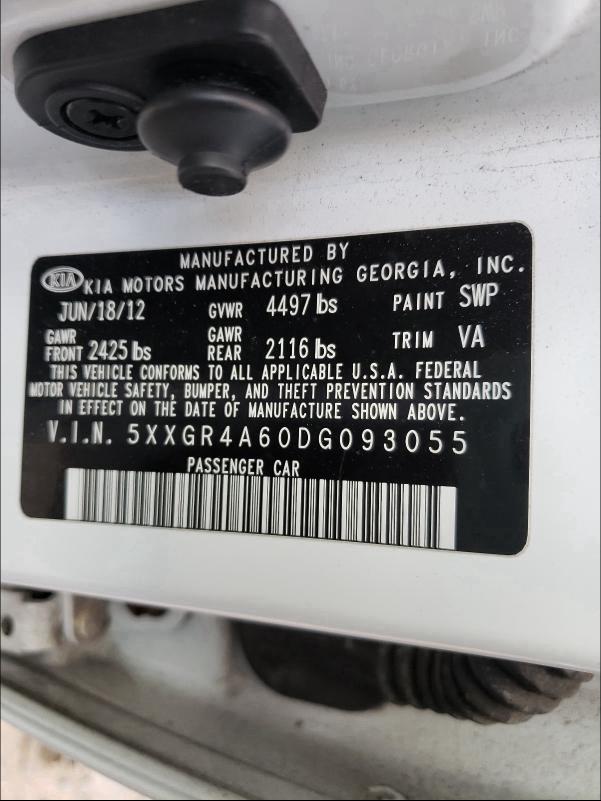 2013 KIA OPTIMA SX 5XXGR4A60DG093055
