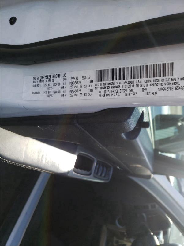 2012 JEEP LIBERTY JE 1C4PJMFK2CW187626