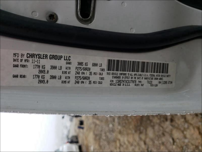 2012 DODGE RAM 1500 L 1C6RD7NTXCS177078