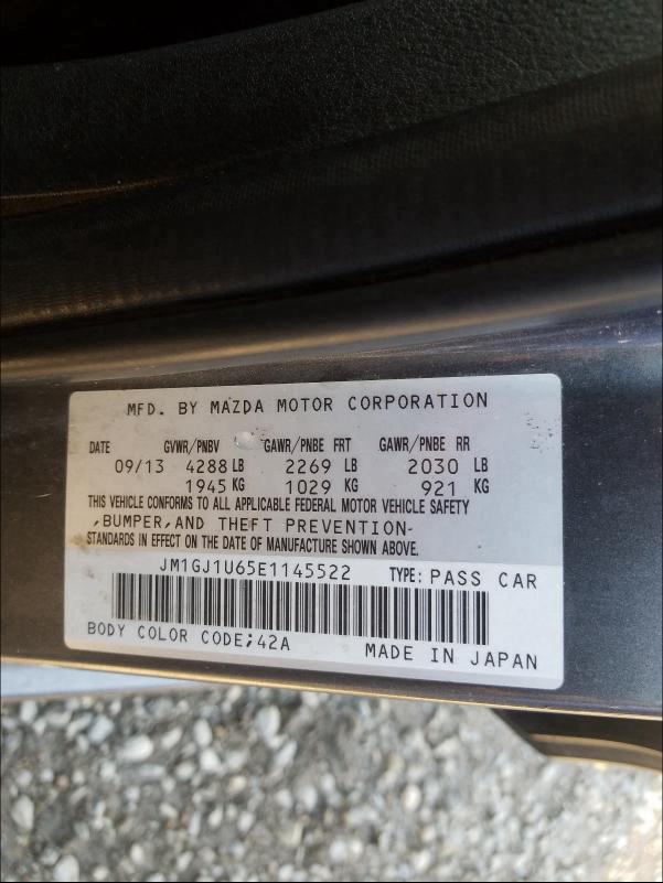 2014 MAZDA 6 SPORT - JM1GJ1U65E1145522