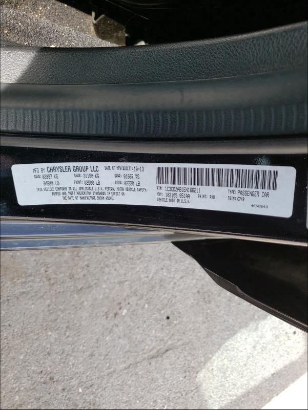 2014 DODGE AVENGER SE 1C3CDZAB1EN166211