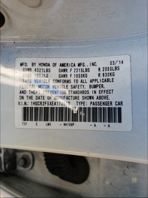 2014 HONDA ACCORD SPO - 1HGCR2F5XEA173576