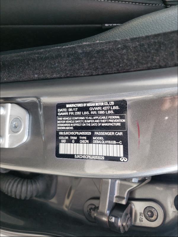 2018 INFINITI QX30 BASE SJKCH5CP6JA053029