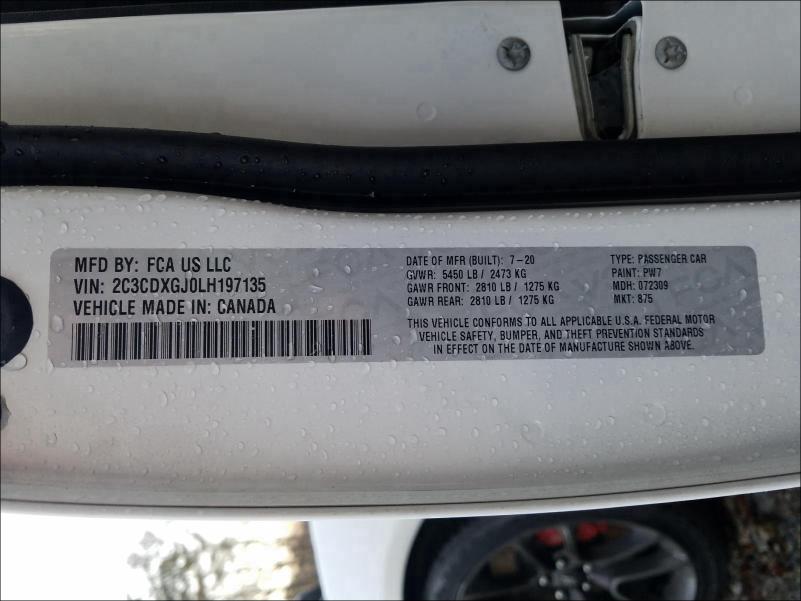 2020 DODGE CHARGER SC 2C3CDXGJ0LH197135