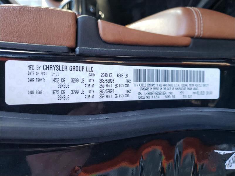 2011 JEEP GRAND CHER 1J4RS6GT4BC621824
