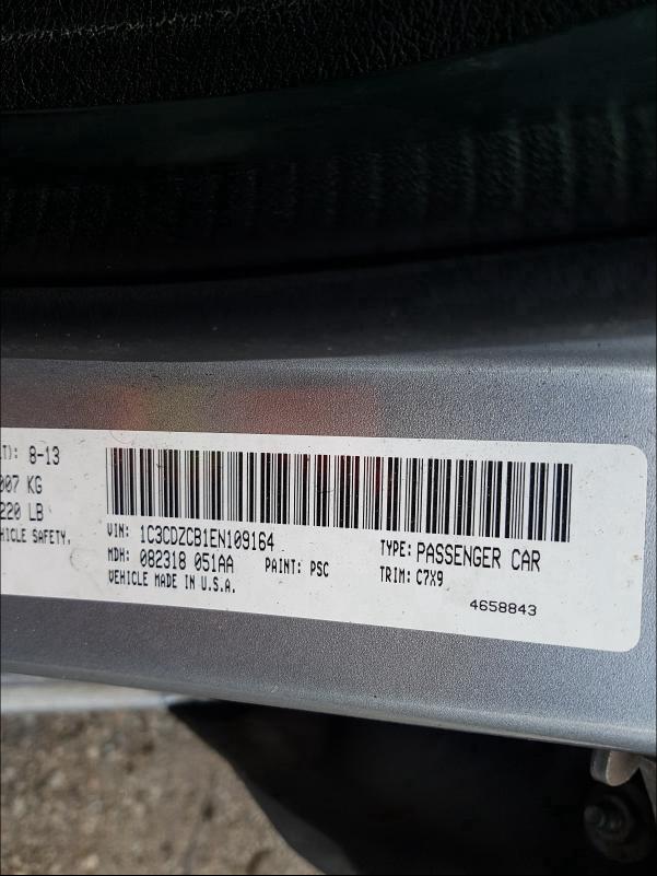 2014 DODGE AVENGER SX 1C3CDZCB1EN109164