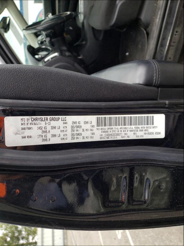 2013 DODGE DURANGO SX 1C4RDHAG3DC686271