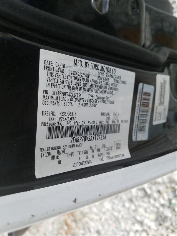 2010 FORD CROWN VICT 2FABP7BV3AX127856