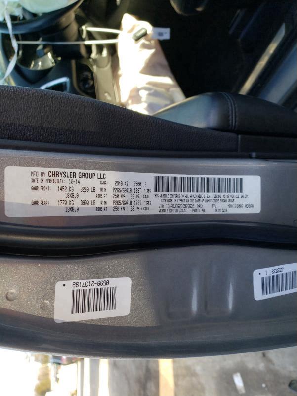 2014 DODGE DURANGO LI 1C4RDJDG2EC976635