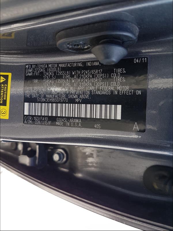 2011 TOYOTA 4RUNNER 5TDBK3EH9BS079770