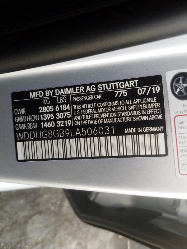 2020 MERCEDES-BENZ S 560 4MAT - WDDUG8GB9LA506031