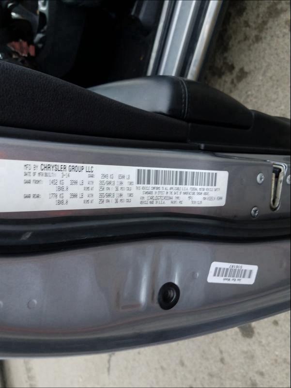 2014 DODGE DURANGO LI 1C4RDJDG7EC455944