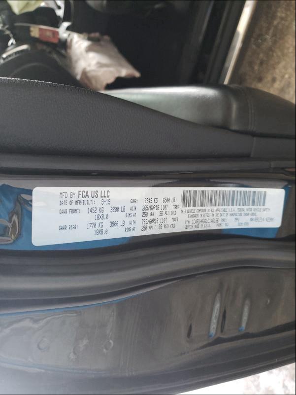 2020 DODGE DURANGO SX 1C4RDHAG6LC146136